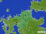 2020年02月27日の福岡県のアメダス(風向・風速)