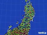 東北地方のアメダス実況(日照時間)(2020年02月28日)