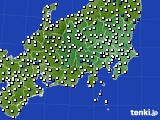 2020年02月28日の関東・甲信地方のアメダス(風向・風速)