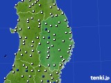2020年02月28日の岩手県のアメダス(風向・風速)
