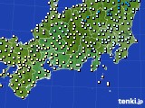 2020年03月02日の東海地方のアメダス(気温)