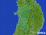 秋田県のアメダス実況(気温)(2020年03月02日)