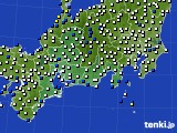 2020年03月02日の東海地方のアメダス(風向・風速)