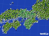 近畿地方のアメダス実況(風向・風速)(2020年03月02日)