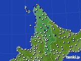 道北のアメダス実況(風向・風速)(2020年03月02日)