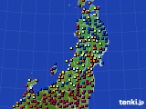 2020年03月03日の東北地方のアメダス(日照時間)