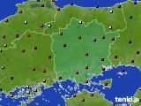 岡山県のアメダス実況(日照時間)(2020年03月03日)