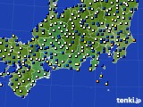 2020年03月05日の東海地方のアメダス(風向・風速)
