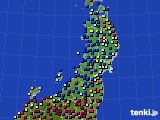 2020年03月06日の東北地方のアメダス(日照時間)