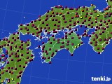 四国地方のアメダス実況(日照時間)(2020年03月06日)