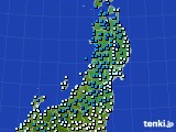 2020年03月06日の東北地方のアメダス(気温)