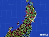 2020年03月07日の東北地方のアメダス(日照時間)