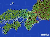 2020年03月07日の近畿地方のアメダス(日照時間)