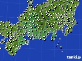 東海地方のアメダス実況(風向・風速)(2020年03月07日)