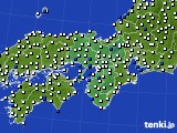 近畿地方のアメダス実況(風向・風速)(2020年03月08日)