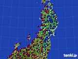 東北地方のアメダス実況(日照時間)(2020年03月09日)