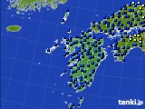 2020年03月09日の九州地方のアメダス(日照時間)