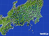 関東・甲信地方のアメダス実況(降水量)(2020年03月10日)