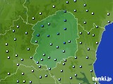 栃木県のアメダス実況(降水量)(2020年03月10日)