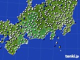 東海地方のアメダス実況(風向・風速)(2020年03月10日)