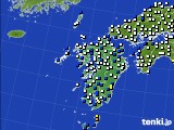 九州地方のアメダス実況(風向・風速)(2020年03月10日)