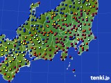関東・甲信地方のアメダス実況(日照時間)(2020年03月11日)