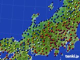 北陸地方のアメダス実況(日照時間)(2020年03月11日)