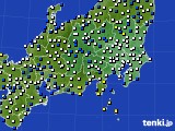 関東・甲信地方のアメダス実況(風向・風速)(2020年03月11日)