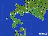 道南のアメダス実況(風向・風速)(2020年03月11日)