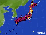 アメダス実況(日照時間)(2020年03月12日)