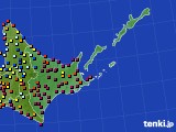 道東のアメダス実況(日照時間)(2020年03月12日)