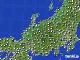北陸地方のアメダス実況(風向・風速)(2020年03月12日)