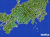 2020年03月12日の東海地方のアメダス(風向・風速)