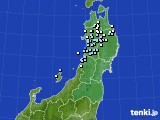 2020年03月13日の東北地方のアメダス(降水量)