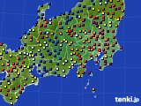 関東・甲信地方のアメダス実況(日照時間)(2020年03月13日)