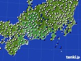 2020年03月13日の東海地方のアメダス(風向・風速)