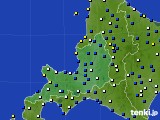 2020年03月13日の道央のアメダス(風向・風速)