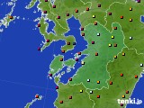 熊本県のアメダス実況(日照時間)(2020年03月14日)