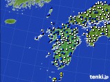 九州地方のアメダス実況(風向・風速)(2020年03月14日)