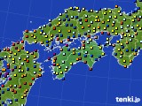 四国地方のアメダス実況(日照時間)(2020年03月15日)