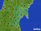 宮城県のアメダス実況(日照時間)(2020年03月15日)