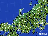 北陸地方のアメダス実況(風向・風速)(2020年03月16日)