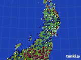 東北地方のアメダス実況(日照時間)(2020年03月17日)