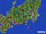 関東・甲信地方のアメダス実況(日照時間)(2020年03月17日)