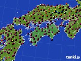 四国地方のアメダス実況(日照時間)(2020年03月17日)