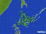 北海道地方のアメダス実況(気温)(2020年03月17日)