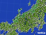 北陸地方のアメダス実況(風向・風速)(2020年03月17日)