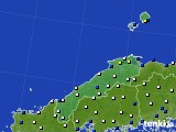 島根県のアメダス実況(風向・風速)(2020年03月17日)