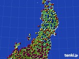 2020年03月18日の東北地方のアメダス(日照時間)