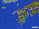 2020年03月18日の九州地方のアメダス(日照時間)